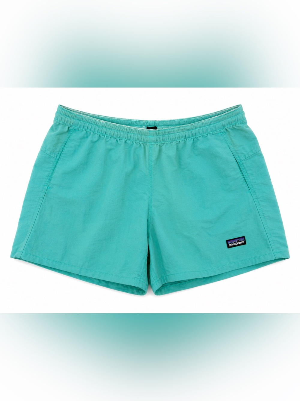 Patagonia Women’s Baggies Shorts Teal Green Drawstring Size S